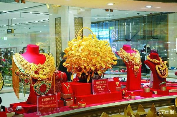 金價(jià)向上，金店向下