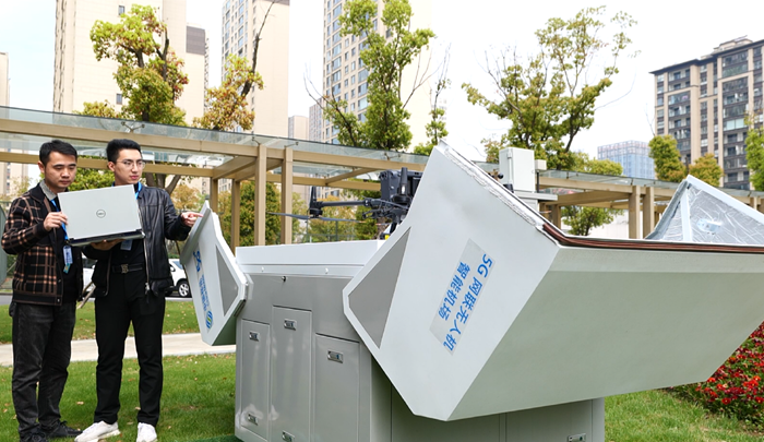 江蘇移動在常州部署的無人機機庫。江蘇移動供圖