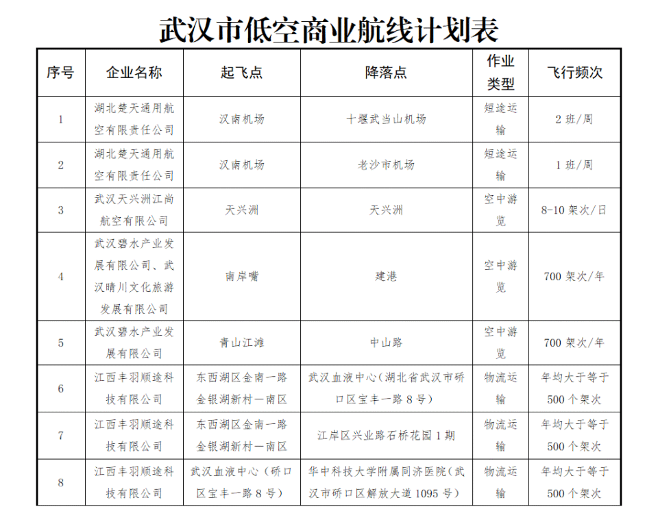 武漢市開通18條低空試點航線，邁入立體交通新時代