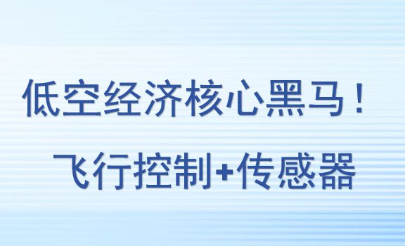 低空經(jīng)濟核心黑馬！飛行控制+傳感器，還被漢中航空+中航航空盯