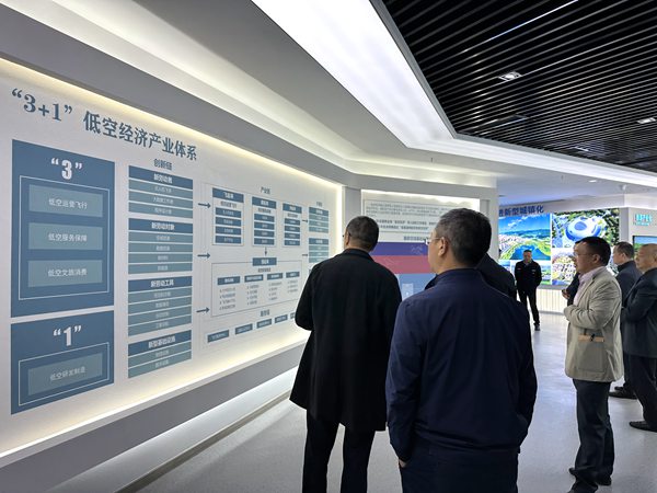 參與嘉賓了解梁平低空經(jīng)濟(jì)發(fā)展設(shè)計(jì)。黃亞輝攝